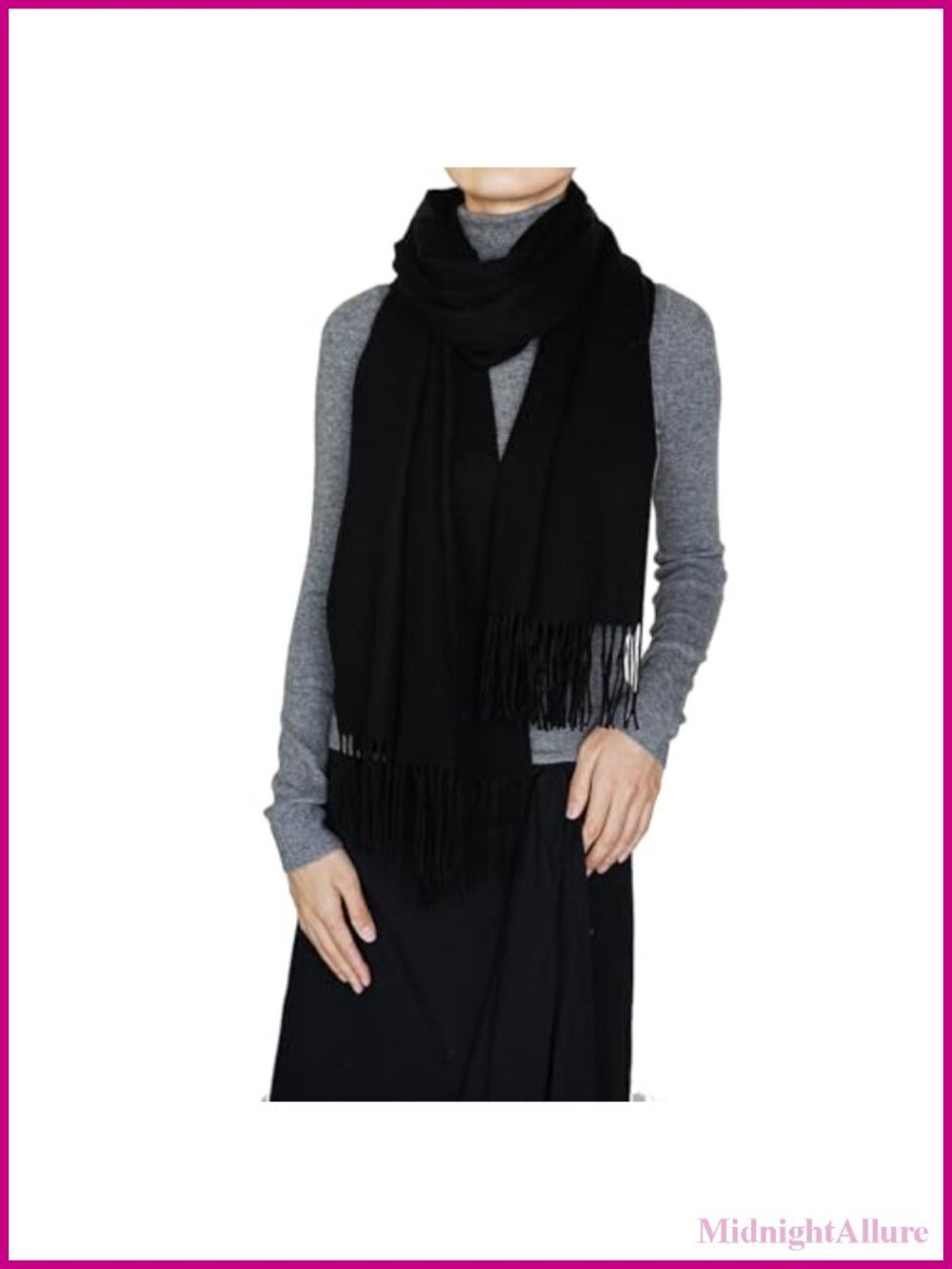 100% Merino Wool Shawl Scarf Thick Large Winter Wrap Pashmina for Women